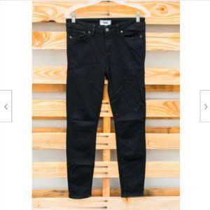 Women's Paige USA Verdugo Ultra Skinny Black Shadow Stretch Jeans Sz 27